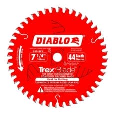 Diablo D0744CD 7‑1/4 in. x 44 Tooth Composite Material / Plastics