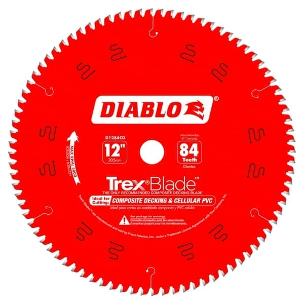 Diablo D1284CD 12 in. x 84 Tooth Composite Material / Plastics