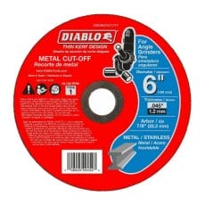 Diablo Dbd060045101f Metal Cut Off Disc Front View Jpg