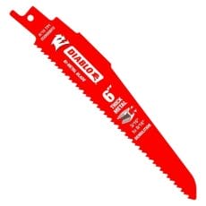 Diablo DS0608BFD25 6 in. Bi‑Metal Reciprocating Blade for Thick Metal / Demolition 25 Pack