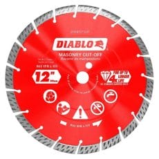 Diablo Dmadst1200 Diamond Segmented Turbo Cut Off Discs For Masonry Front View Jpg