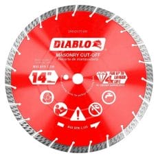 Diablo Dmadst1400 Diamond Segmented Turbo Cut Off Discs For Masonry Front View Jpg