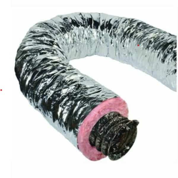 QuietFlex Duct 4 in x 25 ft Insulated Silver