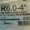 4 In Silver Flex QuietFlex Insulated Flexible Duct R6 25 Label 1 Jpg